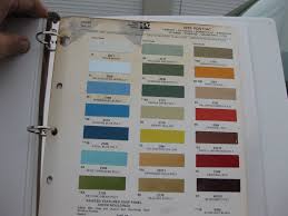Pontiac 1970 Color Chart Muscle Car