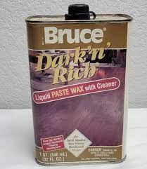 bruce liquid paste wax with cleaner