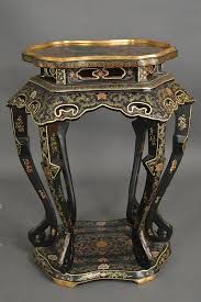 antique chinese black lacquer table
