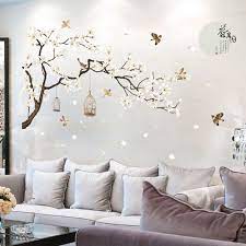 Birds Blossom Tree Flower Wall Stickers