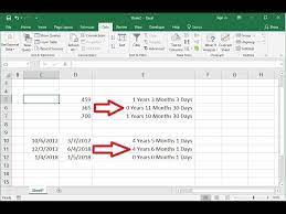 ms excel how to convert days dates