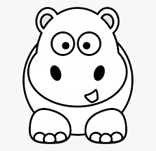 Black and white coloration is a form of camouflage called disruptive coloration. it allows an animal to blend into their environment either with spots i think they are the cutest black and white animal on earth! Transparent Cute Hippo Clipart Animal Clipart Black And White Free Transparent Clipart Clipartkey