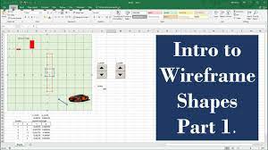 wireframe shapes ms excel animation