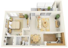 Incore Residential 1 Bedroom Floor Plan