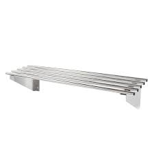 Full Stainless Steel Pipe Wall Shelf