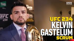 Kelvin gastelum has released his first statement after losing to jared cannonier in the ufc vegas 34 main event last night. Ufc 234 Kelvin Gastelum Declares I M The Champ After Robert Whittaker S Injury Withdrawal Youtube