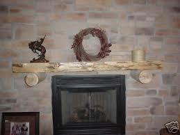 Log Slab Fireplace Mantel Log