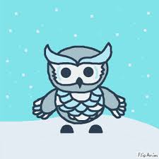 adopt me snow owl fanart flipanim