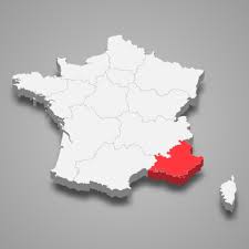 within france 3d isometric map