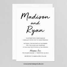 Simply Script Wedding Suite Invitation