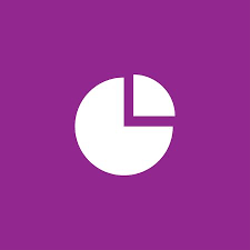 A White Icon Isolated On A Purple Background Pie Chart