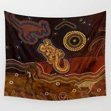 Australian Aboriginal Art Theme Wall