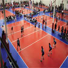 indoor volleyball court floor