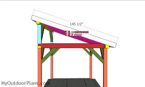 10x14 outdoor pavilion lean to roof plans