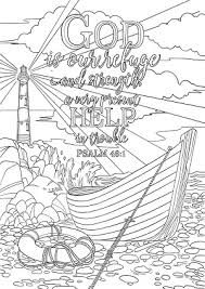 1 give thanks to the lord, for he is good! Psalm 46 1 Coloring Page Spiritual Drawing 6 Of 10