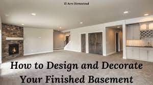 decorate your finished basement