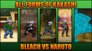 All Kakashi Forms - Bleach Vs Naruto 3.3 (Modded) - YouTube