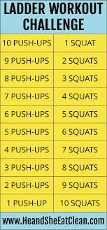ladder workout challenge push ups squats