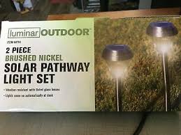 luminar outdoor solar pathway light set