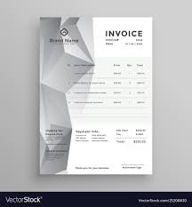 Creative Loy Poly Invoice Template Design