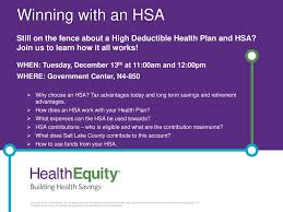 An hsa can help you save for your health care now and in the future. Winning With An Hsa Still On The Fence About A High Deductible Health Plan And Hsa Join Us To Learn How It All Works When Tuesday December 13th At Ppt Download