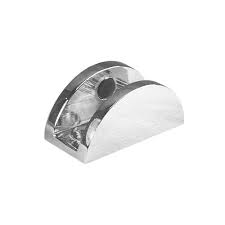 Glass Shelf Bracket 40mm Curved Chrome