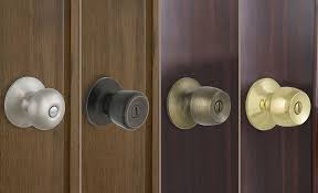 Doorknob with hole on one side of handle are simple 'trip/toggle' devices. Types Of Door Knobs