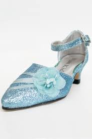 Light Blue Glitter Shoes For Girls Bijankids