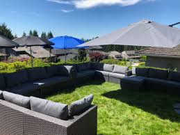 Example Of Patio Furniture On Grass