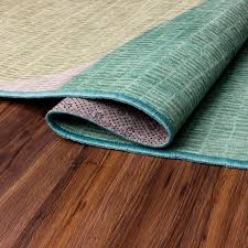 green washable area rug