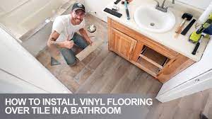how to install vinyl floors in a