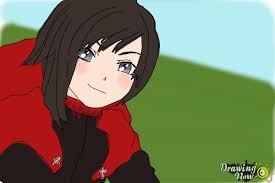 how to draw ruby rose from rwby