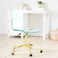 There's a chair mat that fits every space from hard surface mats to carpet mats, colorful to clear, there's an option that. Mint Acrylic Swivel Desk Chair Pottery Barn Teen
