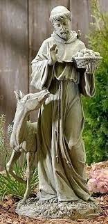 Saint Francis Statue With Horse Garden
