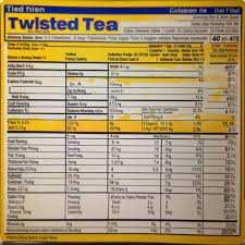 1 irresistible twisted tea calories
