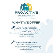 proactive maintenance service the