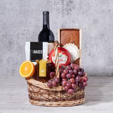 fresh market wine gift basket wine