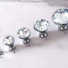 Glass Cabinet Knob Crystal Knobs Small