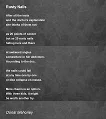 rusty nails poem by donal ney