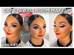 cat eye ballroom makeup demo rickiet