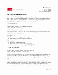 Accounting Cover Letter Pdf Fresh Personal Profile Format In