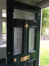 Victorian Etched Glass Door Panels
