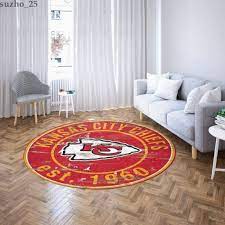 kansas city chiefs round area rugs