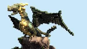 Pump action flying cyber dragon. Voxel Minecraft Dragon On A Rock 3d Model By Calibobdoodles Callumk 6322c9a