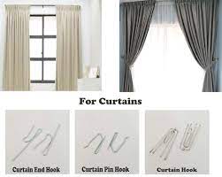 window curtain pin hook pack for house