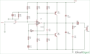 40 watt audio lifier circuit diagram