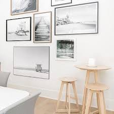 Black And White Dining Room Photo Wall