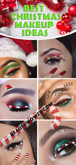 easy christmas make up for brown eyes