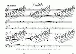 Major Minor Scales Trumpet Multipack For Solo Instrument Trumpet In Bb By Mark Feezell Ph D Sheet Music Pdf File To Download