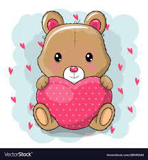 cute cartoon teddy bear with